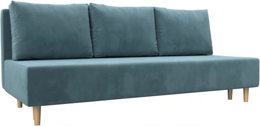 121089 Диван прямой Лига-033 (Бирюзовый/Велюр) Лига Диванов арт.121089