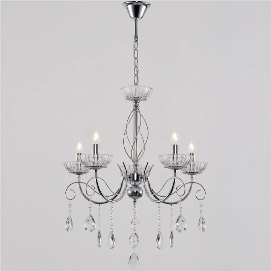 04202-0.4-05 CR Подвесная люстра Reluce 04202-0.4-05 CR (220V, подвески, на цепи, подсвечник, свеча)