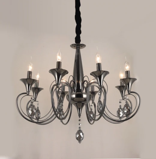 000067378 Подвесная люстра PL6357-6 PL+BK Мелодия Света PL1N 000067378