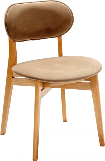 400017100h Стул Rasmus  Diag beige/нат.бук R-Home арт.400017100h
