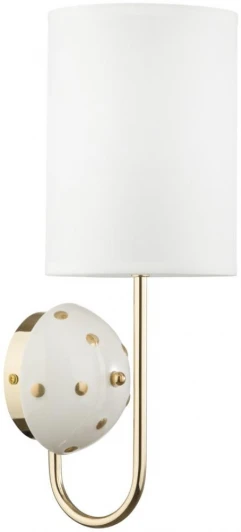 5423/1W Бра Odeon Light Pollen 5423/1W золотой/молочный/белый/металл/керамика/ткань E14 1*40W