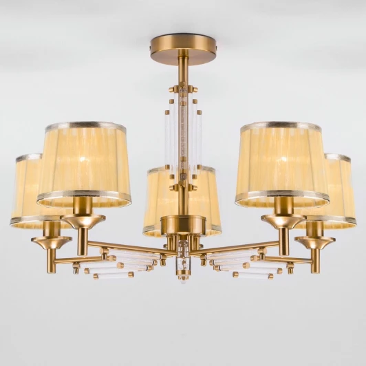 60081/5 золотая бронза Потолочная люстра Eurosvet Amalfi 60081/5 золотая бронза