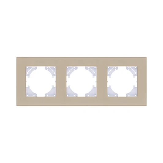 RM3GD Рамка 3-постовая стекло золотой Kollinger Reflex MG RM3GD