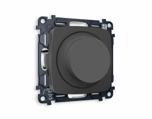 MO905510 Комплект механизма Ambrella Volt светорегулятора универсального поворотно-нажимного OMEGA MO905510 Графит мягкое касание 25-600W/LED 5-300W QUANT