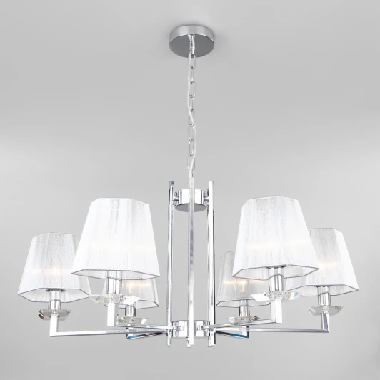 60114/6 хром Подвесная люстра Eurosvet Alegria 60114/6 хром