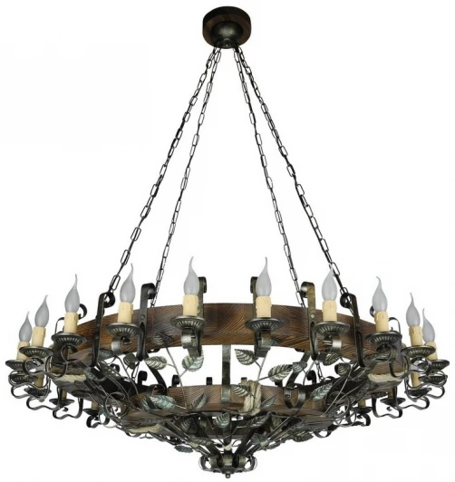 Береза-24 Подвесная большая люстра Тарьсма Береза Береза-24 (220V, на цепи, подсвечник, свеча)