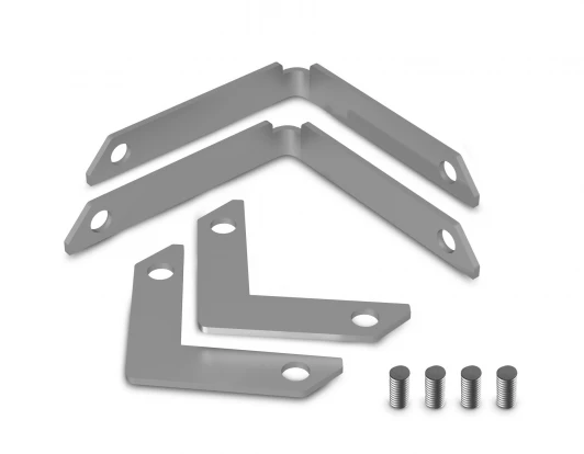 GL3615 Комплект угловых соединителей для шинопровода в натяжной потолок Magnetic Standard 48V 20mm 4шт Ambrella Track System GL3615