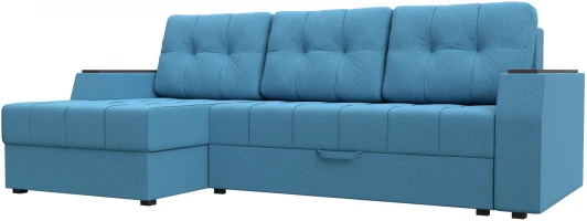 123556L Диван угловой Эмир БС левый угол (Голубой/Рогожка) Лига Диванов арт.123556L
