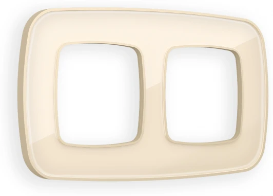 OF640302 Рамка Ambrella Volt OMEGA Coint (Бежевый Стекло органическое) 2-ая OF640302