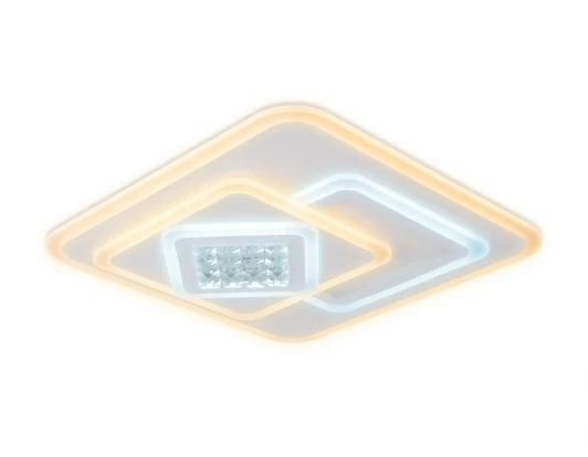 FA255 Потолочная люстра Ambrella Acrylica FA255 (регулировка яркости, LED, 220V, пульт управления, управление смартфоном, умный дом - PC.Lamper)