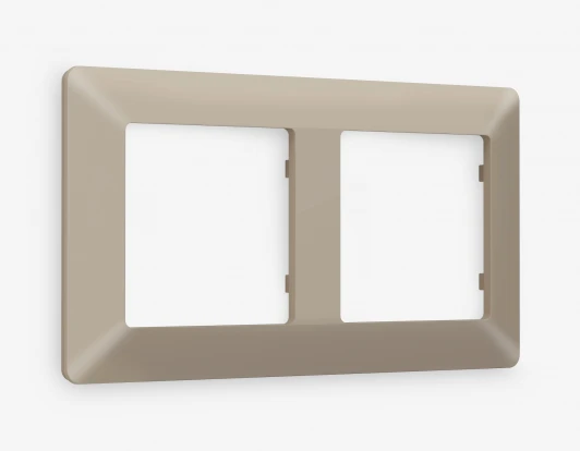 AF110362 Рамка Ambrella Volt ALFA Line (Серо-бежевый матовый) 2-ая AF110362