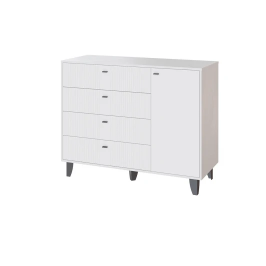 00-00185335 Комод ТЭКС Катрин-13, Белый, Белый снег