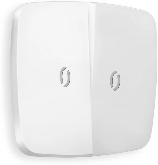 OP1240 Лицевая панель Ambrella Volt OMEGA (Белый матовый) для 2-кл выключателей с подсветкой QUANT OP1240