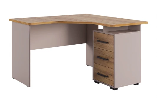 SKL2.2N02.3369 Лайт-2 Стол компьютерный 1200 угловой Mebelson (ЛДСП/Дуб крафт золотой,Бежевый) арт.SKL2.2N02.3369