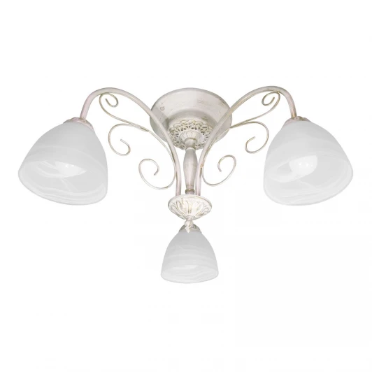 S9099-3 Люстра потолочная Day&Night, 3 плафона, белый с золотом