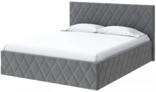 1926819 PROxSON Кровать Fresco (Ткань: Велюр Monopoly Британский серый (996)) 200x200