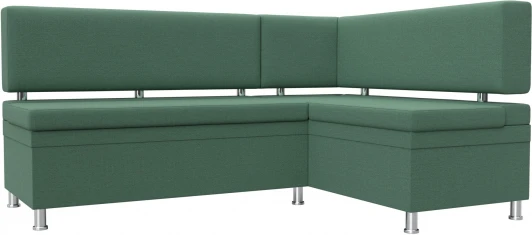 123235 Диван кухонный угловой Стайл правый угол (Зеленый/Рогожка) Лига Диванов арт.123235