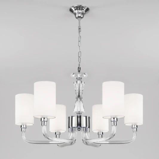 60112/6 хром Подвесная люстра Eurosvet Catania 60112/6 хром