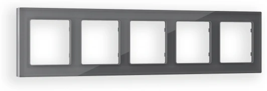 AF330655 Рамка Ambrella Volt ALFA Platos (Антрацит серый Стекло органическое) 5-ая AF330655