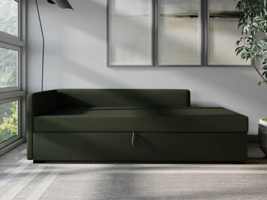 2211231 Диван-кровать Arsko Велес Угол левый велюр зеленый