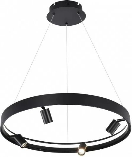 2060-D600 BK Подвесной светильник iLedex Vision 2060-D600 BK (220V, на тросе, кольцо)