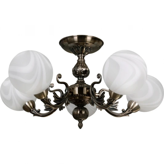 318-05-53 бронза Потолочная люстра N-Light 318 318-05-53 бронза
