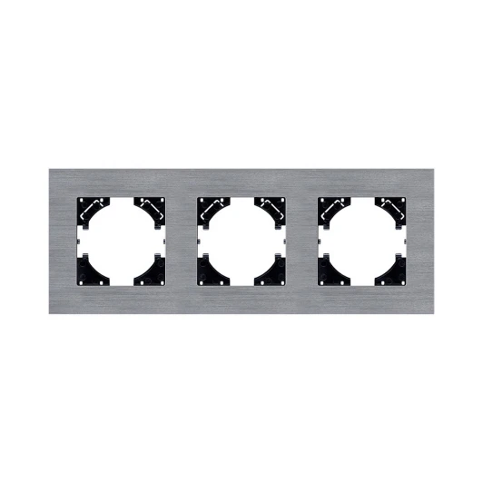 RA3GY Рамка 3-постовая серый Kollinger Reflex AL RA3GY