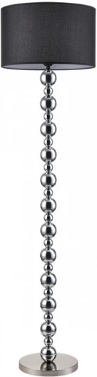 8079/1F Торшер Lumion Navila 8079/1F хром/черный металл/текстиль E27 1*60W 220V (выключатель, шарики, круглые)