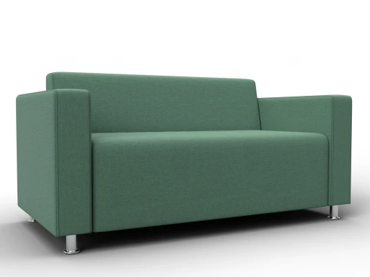 134957 Диван прямой Лига-093 ВН (ДСП,Брус,Фанера,Рогожка/Зеленый) Лига Диванов 134957