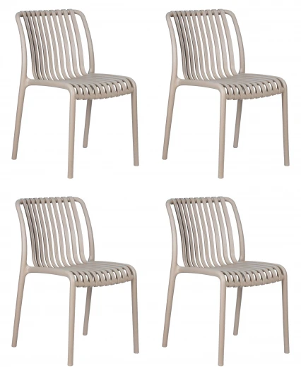 LMZL-PP776-N_P-GR-03 Набор 4 шт стул обеденный DOBRIN WALTER (бежевый)