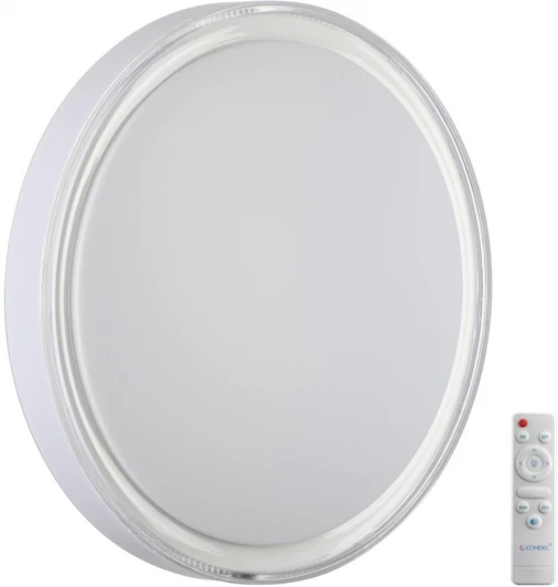 7699/EL Настенно-потолочный светильник Sonex Laven 7699/EL пластик/белый LED 70Вт 3000-6000K D500 IP43 пульт ДУ (220V, круглые)