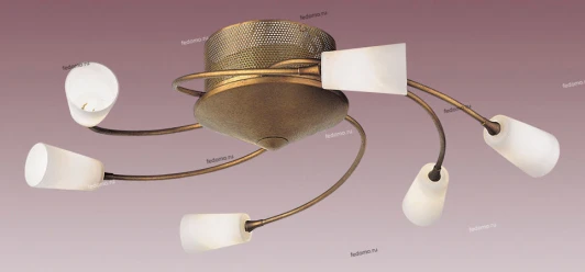 PX-0107/6 cupreous with gold Потолочная люстра N-Light PX-0107 PX-0107/6 cupreous with gold