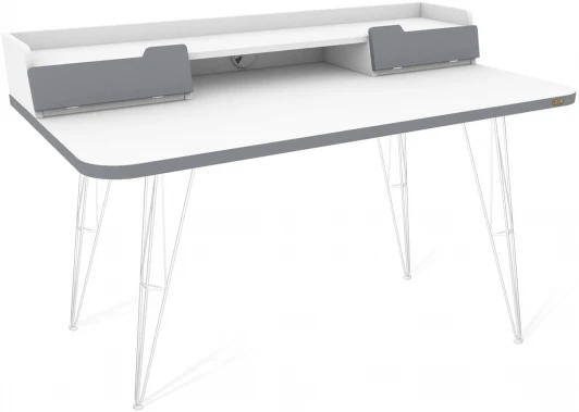 5302703301 Стол рабочий Sheffilton SHT-TU10/TT31 120/65 ЛДСП белый/белый шагрень/серый от фабрики Sheffilton