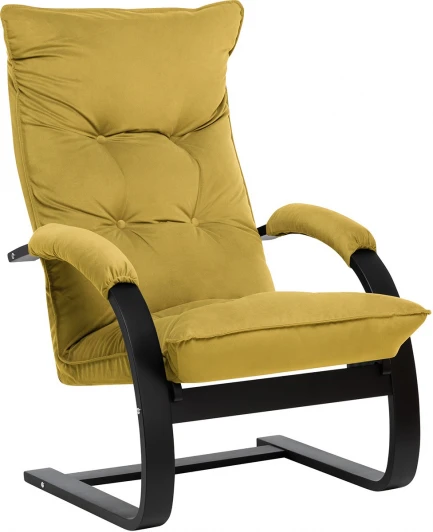 2500000114540 Кресло-трансформер Leset Монако (Фанера,Березовый шпон,Металл,Велюр/Желтый) арт.2500000114540