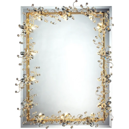06 2325 0381 14 gold+ white crystal Asfour Зеркало с подсветкой N-Light 62325 06 2325 0381 14 gold+ white crystal Asfour