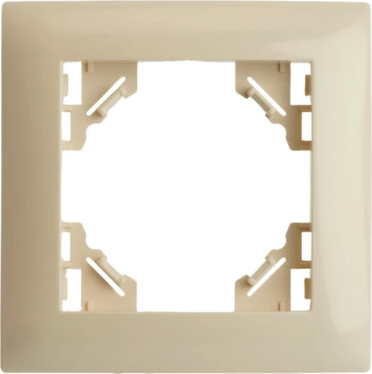 49666 Рамка на 1 пост (слоновая кость) Stekker Эрна Элегант 49666