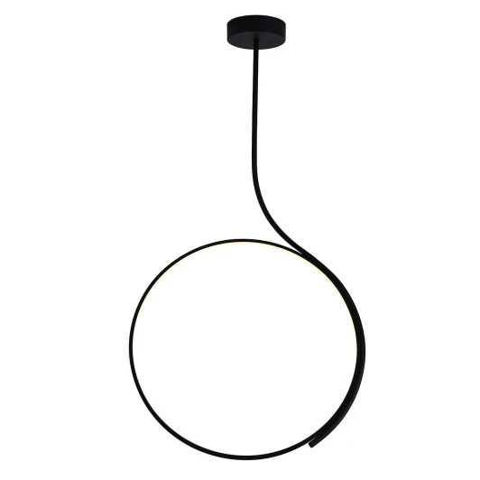 V000218L Потолочная люстра светодиодная на штанге кольцо Indigo Rodeo V000218L (14033/1P Black)