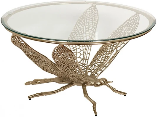 69-1018296 Стол журнальный "Стрекоза"  d84*44см Garda Decor арт.69-1018296