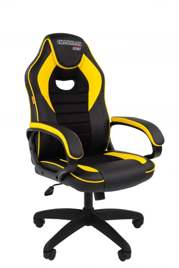 CHAIRMAN ДРАЙВ (GAME) 16 Кресло Chairman game 16 Россия экокожа черный/желтый 7213487
