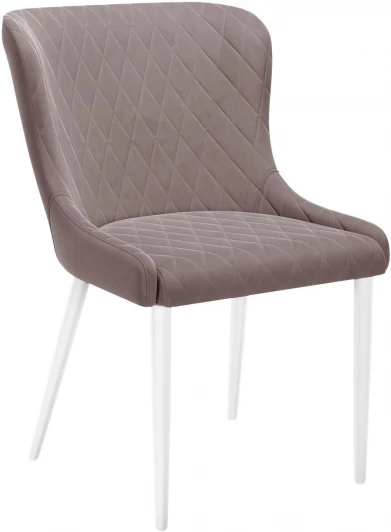 00-00061964 Стул DikLine 304 B5 LATTE, ножки белые 00-00061964