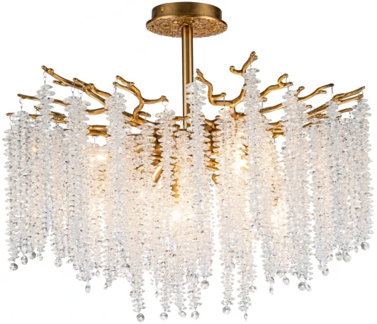 2167/05/08C Потолочная люстра хрустальная на штанге Stilfort Eiva 2167/05/08C