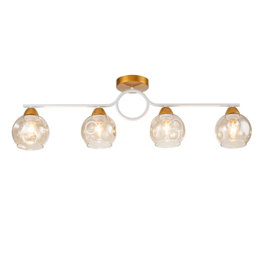 1100/4P Потолочная люстра Escada Muse 1100/4P E27*60W Gold/White
