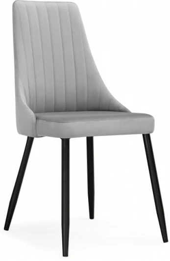 517125 Стул на металлокаркасе Кора (Кора светло-серый / черный) Notta арт.517125