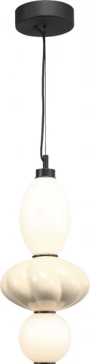 SL6134.413.01 Подвесной светильник ST Luce Florentini SL6134.413.01 черный/желтый, опаловый LED 1*18W 3000K (220V, на тросе)