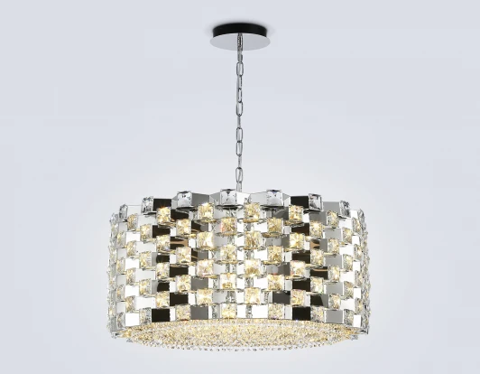 LH41006 Подвесная люстра с хрусталем Ambrella High Light LH41006 (220V, на цепи, круглые)