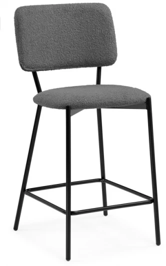 15664 Полубарный стул Woodville Reparo bar dark gray / black 15664