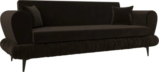 122334 Диван-книжка Лига-045 (Коричневый/Микровельвет) Лига Диванов арт.122334