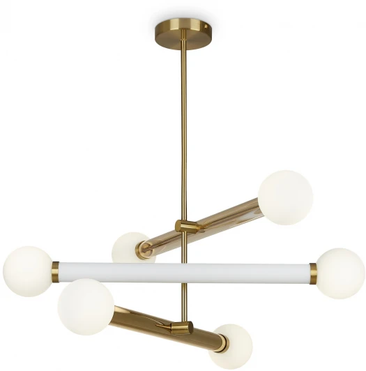 FR5381PL-06G Потолочная люстра на штанге Freya Cross FR5381PL-06G (220V, шарики)