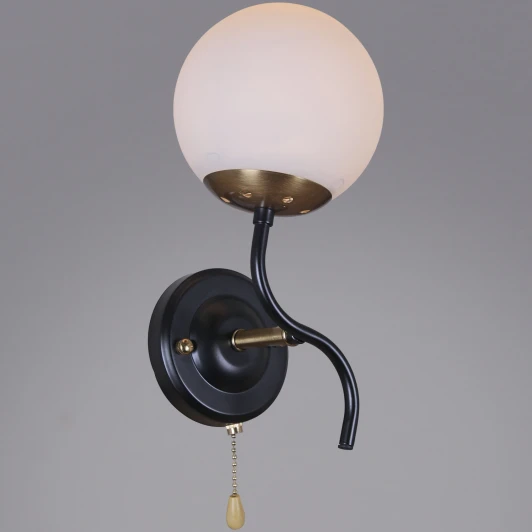 36364-0.2-01 BK+COP Бра с выключателем Reluce 36364-0.2-01 BK+COP (220V, шар)