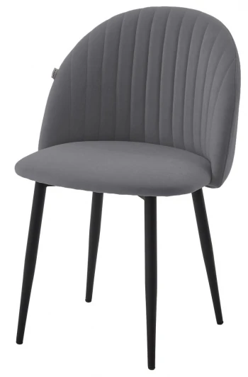 480M06165 Стул БАРИ Marseille-26 Серый, велюр / черный каркас M-City 64729